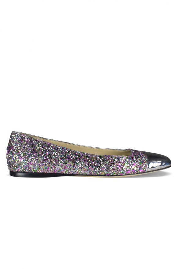 Jimmy Choo WATSON Ballerinas Silber 37,5 EU/IT