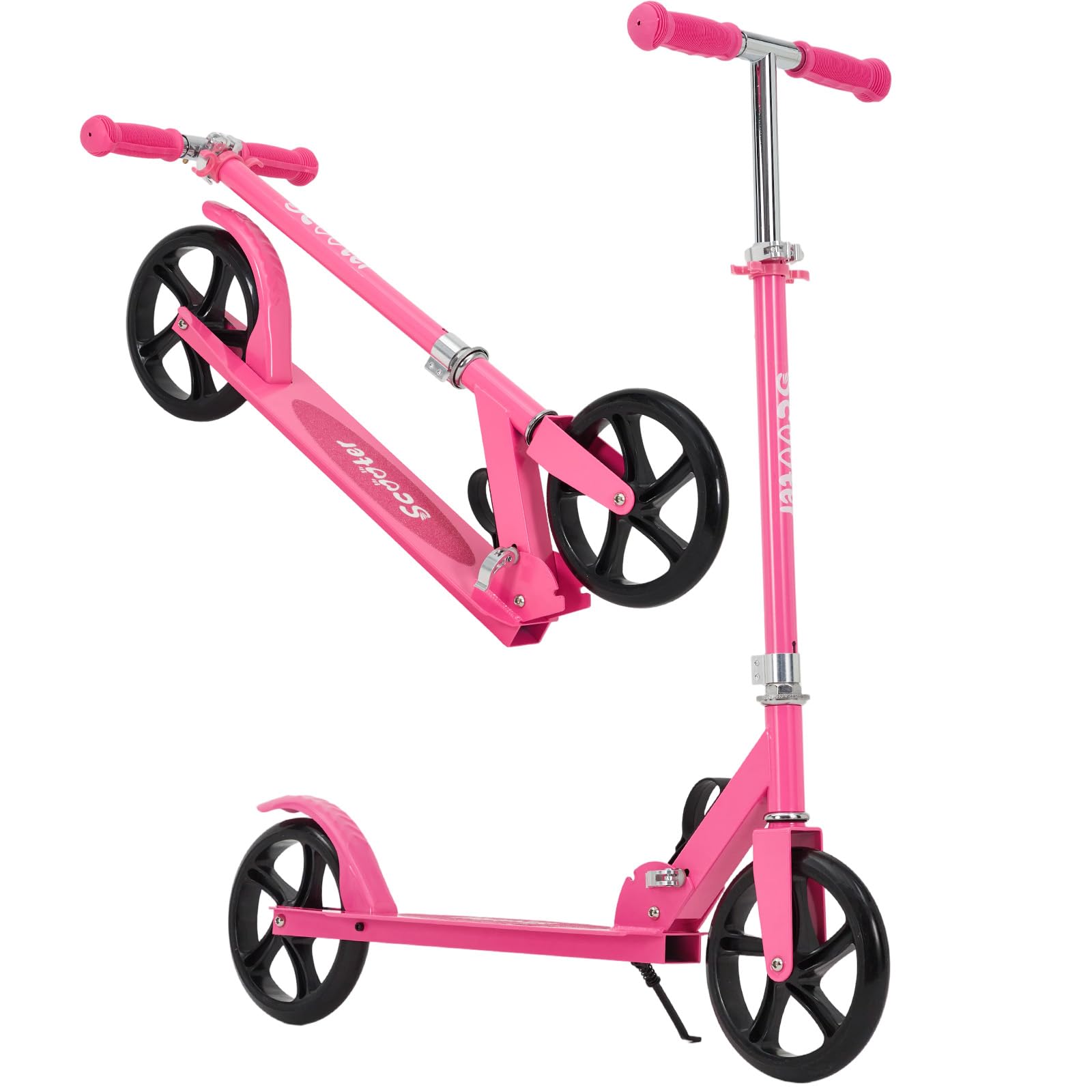 Garvee Kick Scooter for Teens Adults Kids 6+ - 220LB Capacity, 3-Level Adjustable Handlebar, Aluminum Alloy, Foldable, 8" Wheels, Outdoor Sports,...