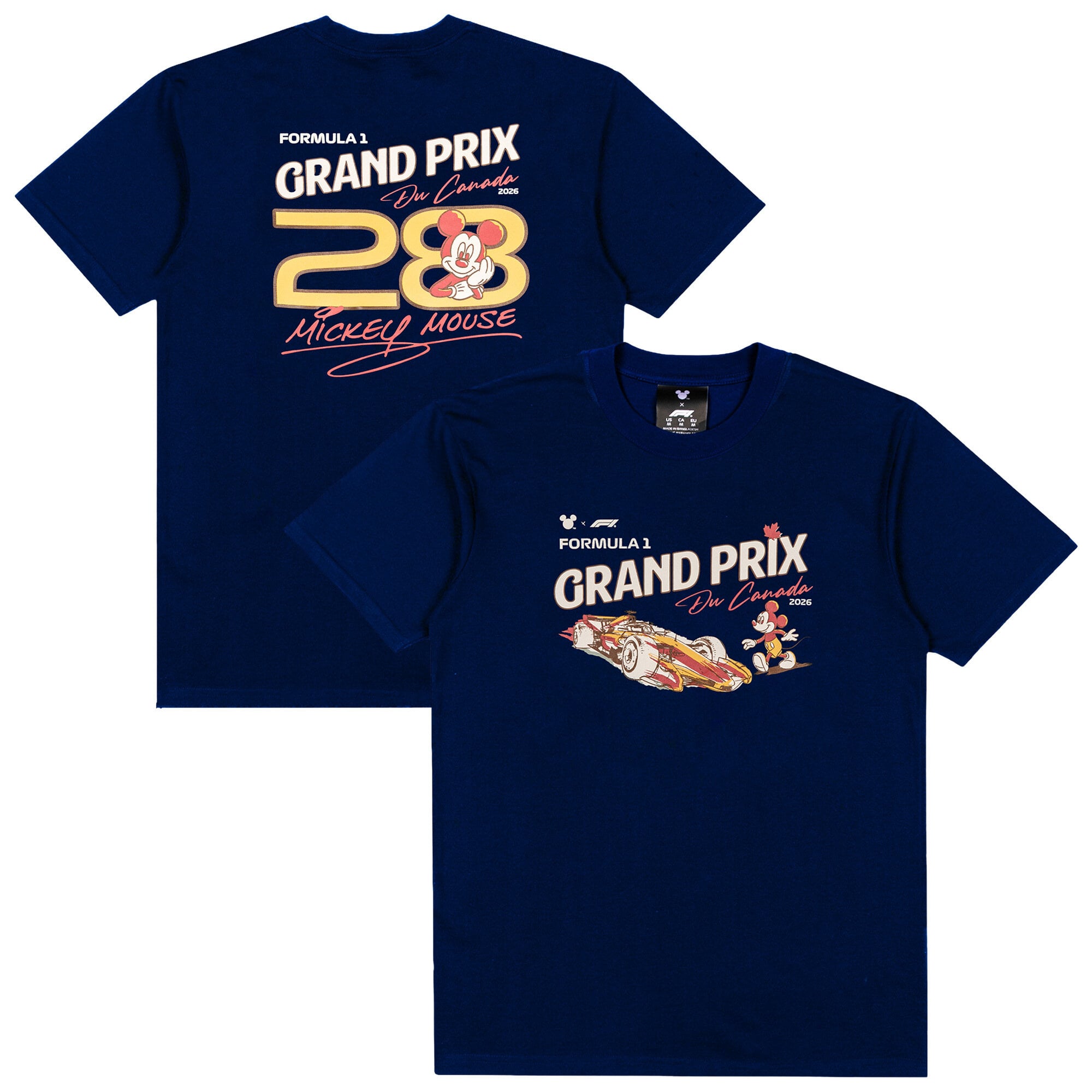 T-shirt Formule 1 x Disney Édition Spéciale Grand Prix du Canada - Bleu marine - Unisexe - unisexe Taille: S