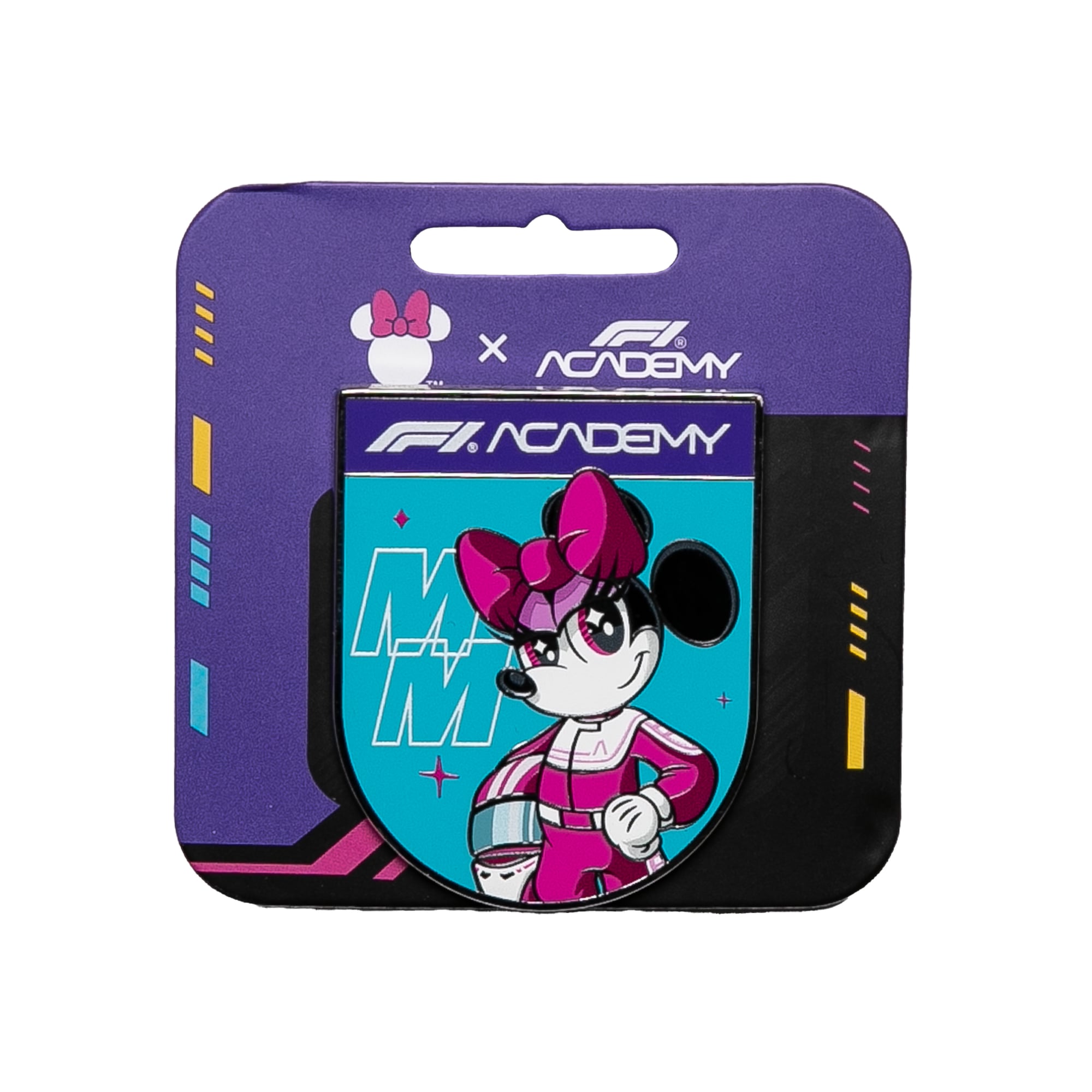 Formel-1-Akademie x Disney Minnie-Wappen-Anstecknadel