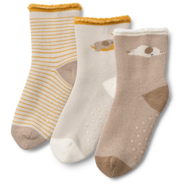 LIEWOOD - Kid's Eloy Baby Socks 3-Pack - Multifunktionssocken 17/18 | EU 17-18 beige