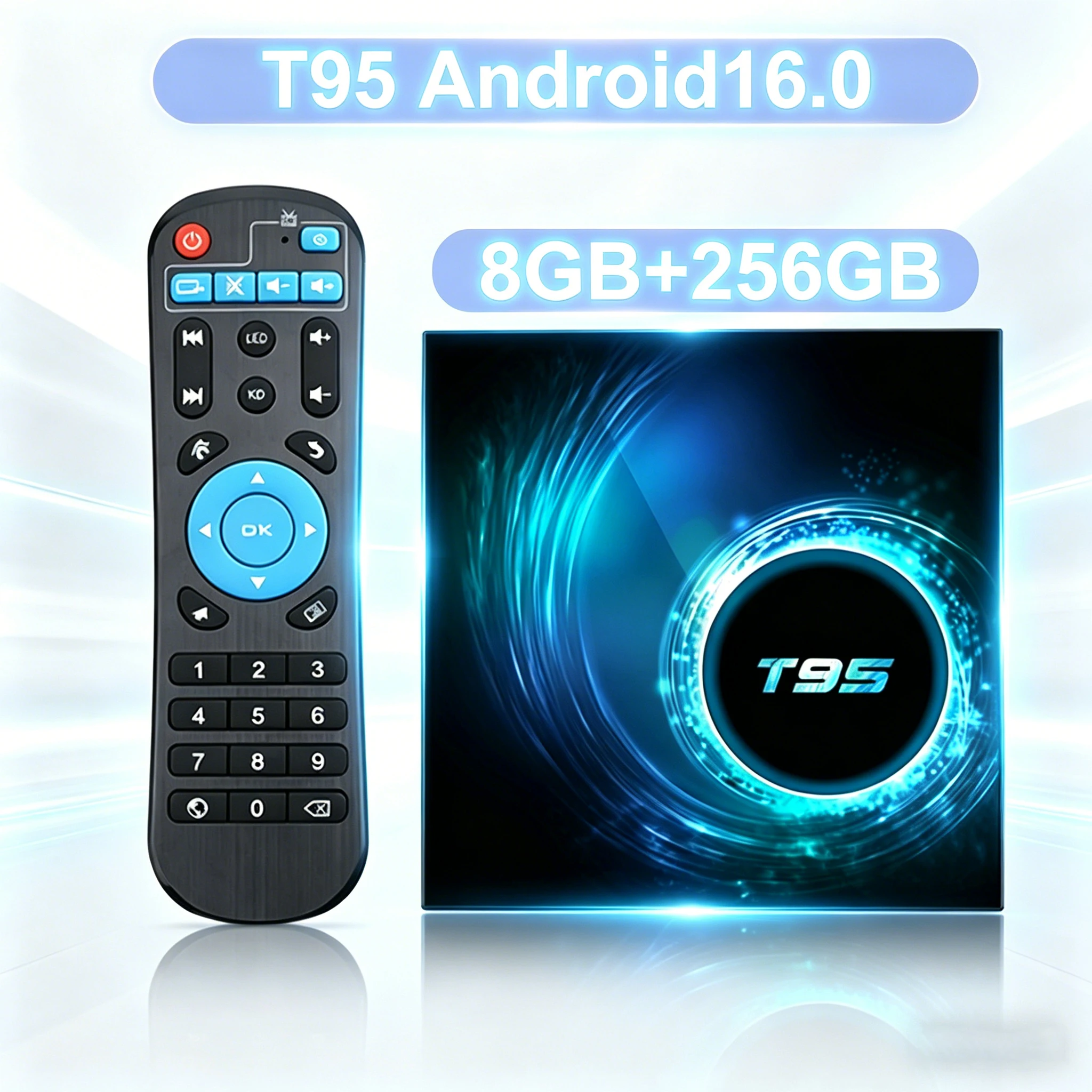 T95 Android 16 Smart TV Box AllwinnerH616 8GB 256GB Dual WLAN BT5.4 8K Ultra HDR Unterstützung für Netflix Google Media Player Set-Top-Box Image