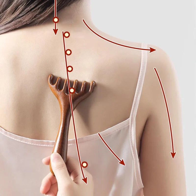 1 Massagekamm mit abgerundeten Zähnen für Kopfhautpflege und Haarreinigungsbürste Image