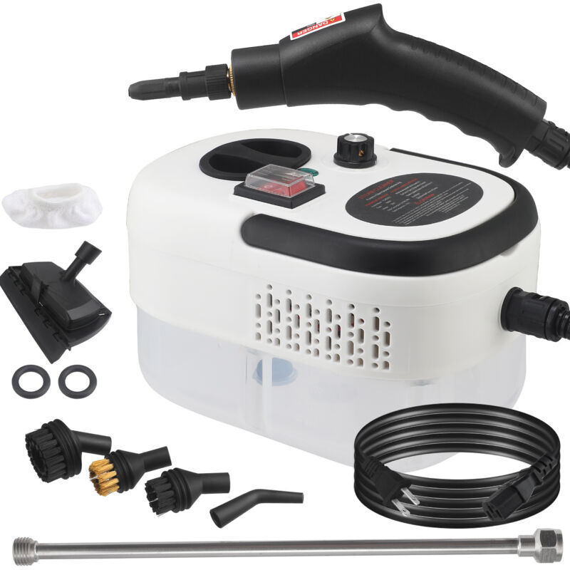 Pulitore A Vapore Portatile, Pulitore Ad Alta Pressione Portatile Da 1500 W, Pulitore A Vapore Multifunzionale Per Uso Domestico, Ideale Per La Pulizia Di Auto, Cucine, Divani, Pavimenti E Tappeti.