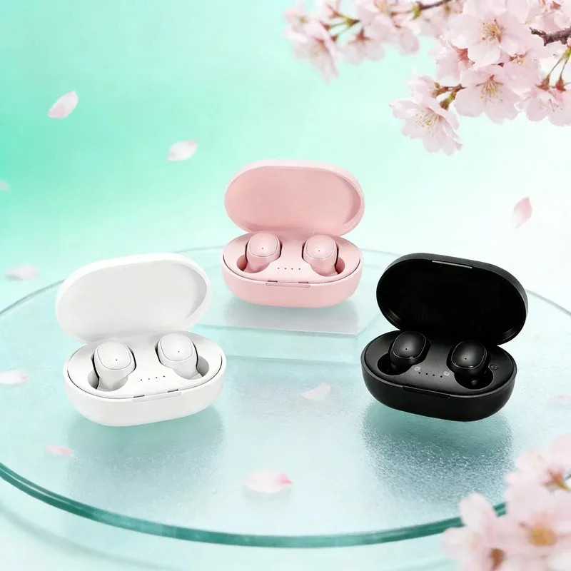 Auricolari Bluetooth A6s TWS, auricolari in-ear Bluetooth 5.0, stereo, con pulsanti, mini auricolari sportivi con microfono, cuffie wireless.