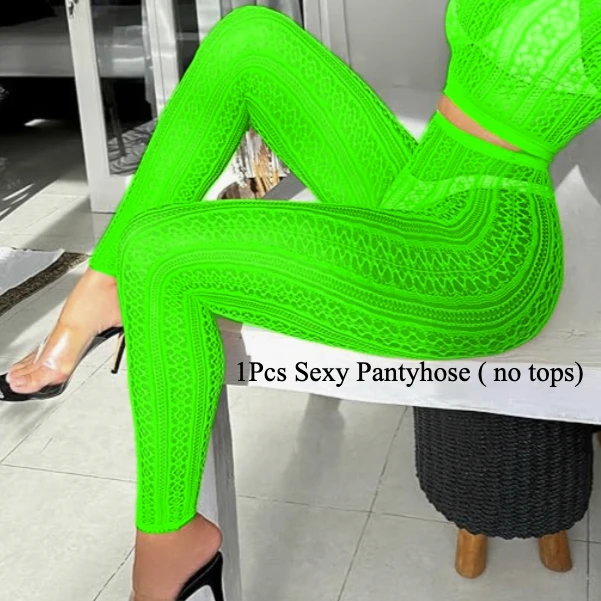 1 Stücke Sexy Strumpfhosen (keine oberseite) frauen Strumpfhosen Bunte Mesh Strumpfwaren Alle Saison Herbst Winter Mesh Legging Image