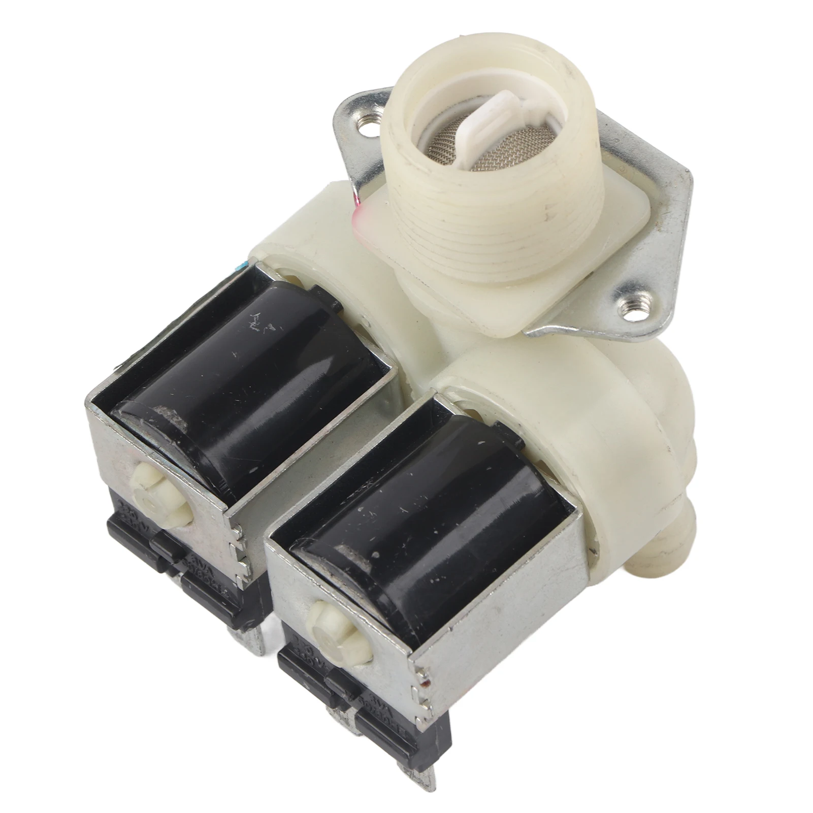 Washer Water Inlet Valve Washing Machine Inlet Solenoid Valve Double Head Replacement Accessories for Automatic Washing Machines