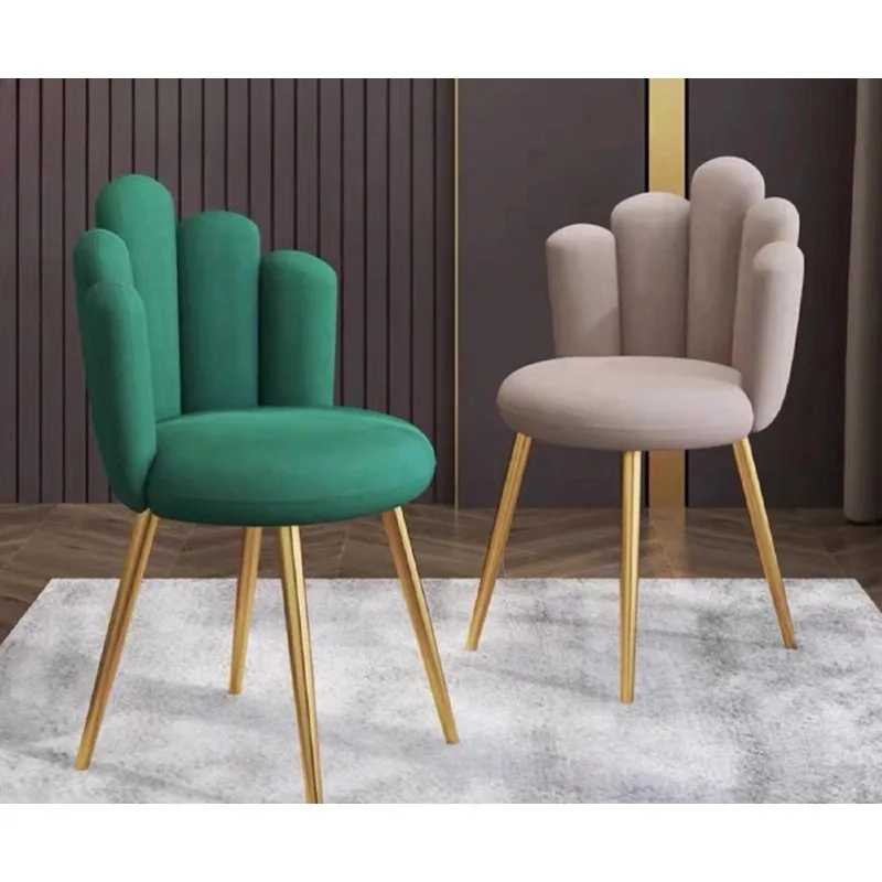 Haushalt Esszimmerstuhl Blütenblatt Stuhl Großhandel Designer Restaurant Rückenlehne Stuhl weiche Tasche Esszimmerstuhl Spot Verhandlung Freizeit Stuhl