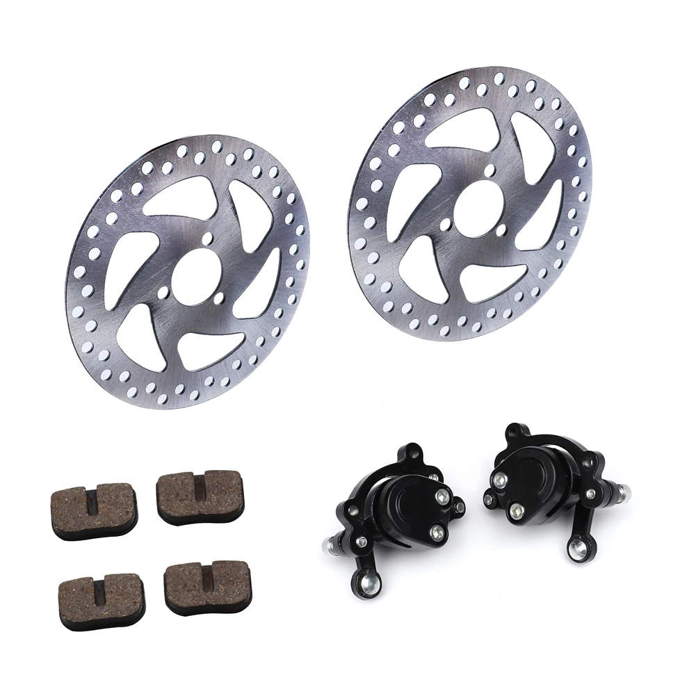 49CC Bremsscheibenplatte Gas Mini Dirt Bike Hinten Scheibenbremssattel Kit 140mm und Reibplattenrotoren Elektroroller ATV Image