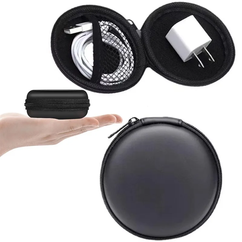 Bluetooth-Kopfhörer-Aufbewahrungstasche, EVA-Hartschalen-Etui, Headset-Schutzbox, Reise-Kopfhörer-Tragetasche für USB-Datenkabel, Speicherkarte Image