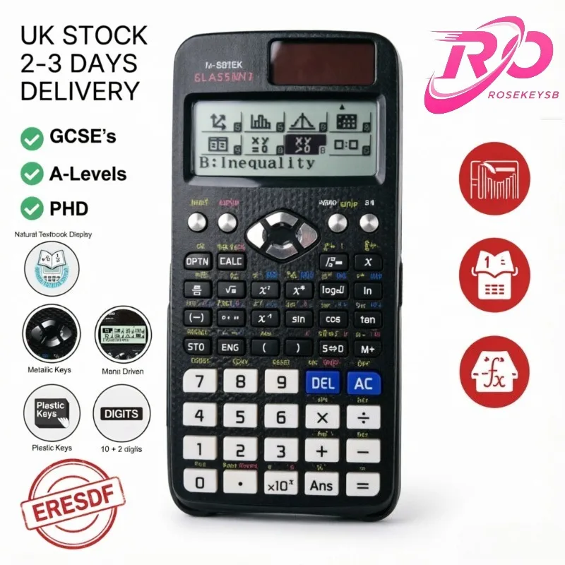 Classwiz Advanced Engineering Scientific Calculator mit Funktionsrechnungen, tragbarer, leichter Taschenrechner für Schule und Büro. Image