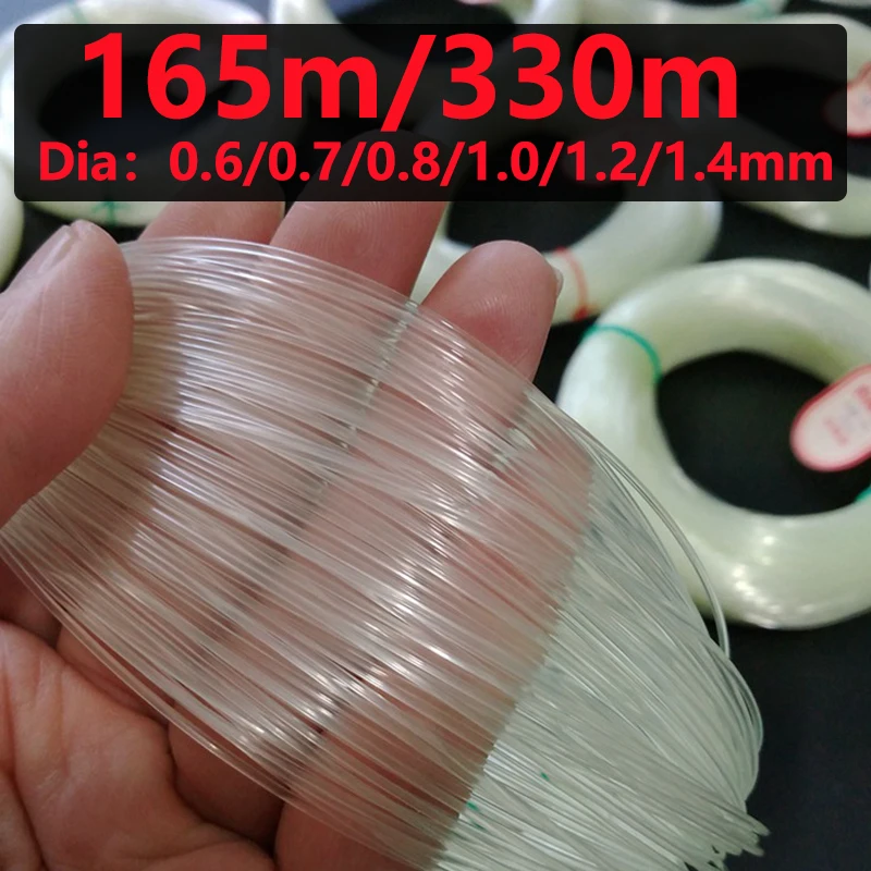 165 m/330 m Große Größe Angelschnur 0,6/0,7/0,8/1,0/1,2/1,4mm Nylon Monofilament Meer Fischerboot angeln Zubehör Pesca