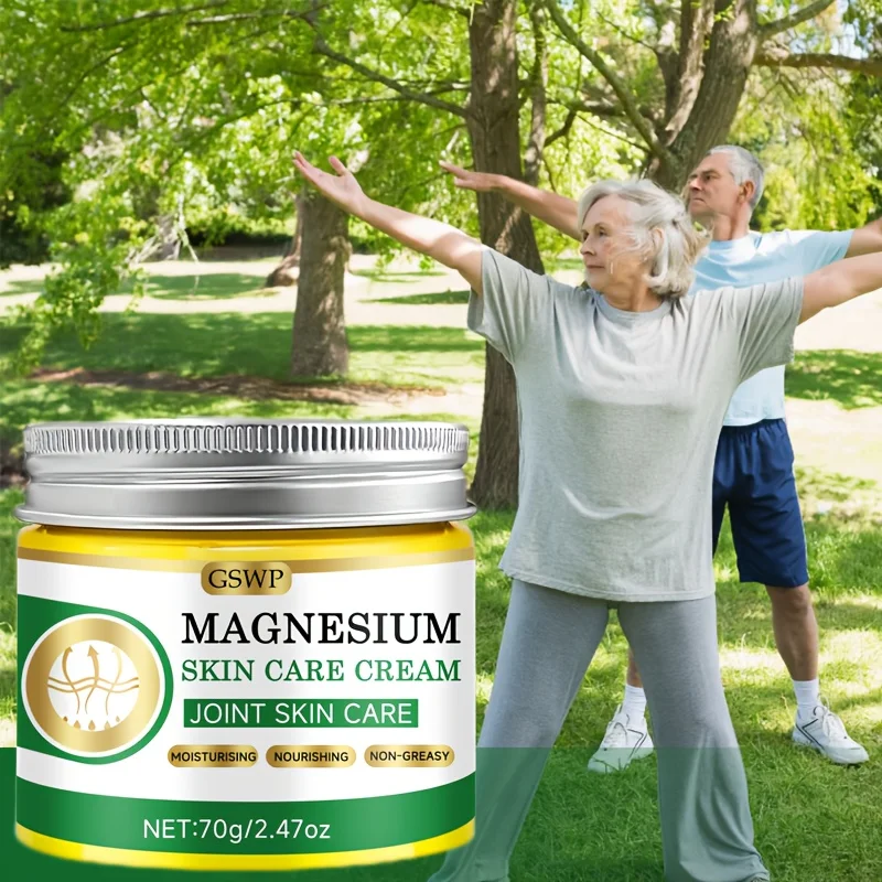 GSWP Magnesium Gelenk- und Hautpflegecreme, tiefenwirksam feuchtigkeitsspendend, nicht fettende Formel, leichte Textur. 70g/140g Image