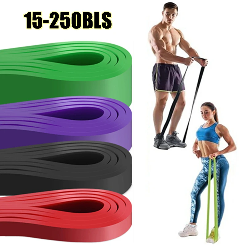 5~230lbs Fitness-Widerstandsband Boxen Agilitätstraining Workout Fitnessgeräte Yoga Pilates Zubehör Gummiband Heimtraining Image