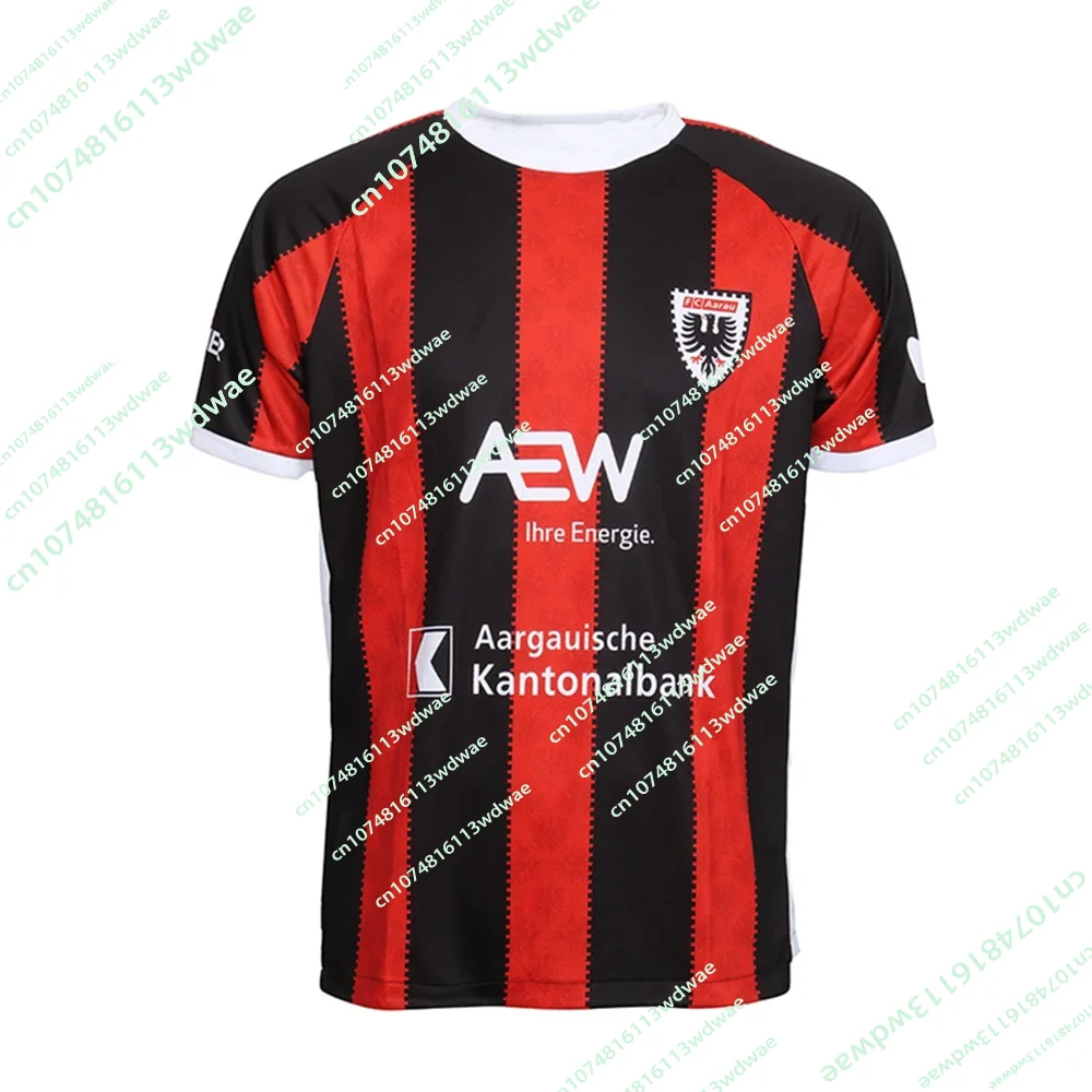 Maillot de football FC Aarau 2026 Swiss Challenge – T-shirt de sport suisse pour hommes, séchage rapide, entraînement, domicile, spécifique, famille, enfants
