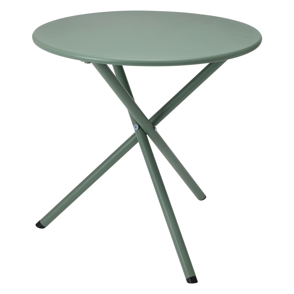 Mojawo Bistrotisch Balkontisch Beistelltisch rund Grün Stahl Ø48xH48cm Image