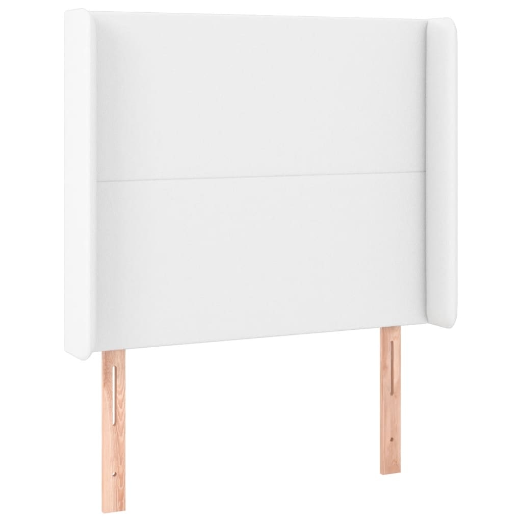 Décoshop26 - Kopfteil Schlafzimmeraccessoire LED-Möbel 103 x 16 x 118/128 cm weißes Synthetikmaterial TDL0201948 Image