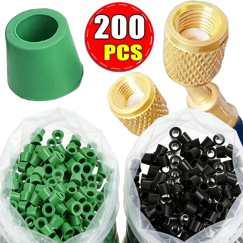 50-200 Stück 1/4'' AC-Ladeschlauch O-Ring Hochdruckbeständige Gummidichtung für Auto-Klimaanlagen-Reparatur für Toyota Honda Ford Image