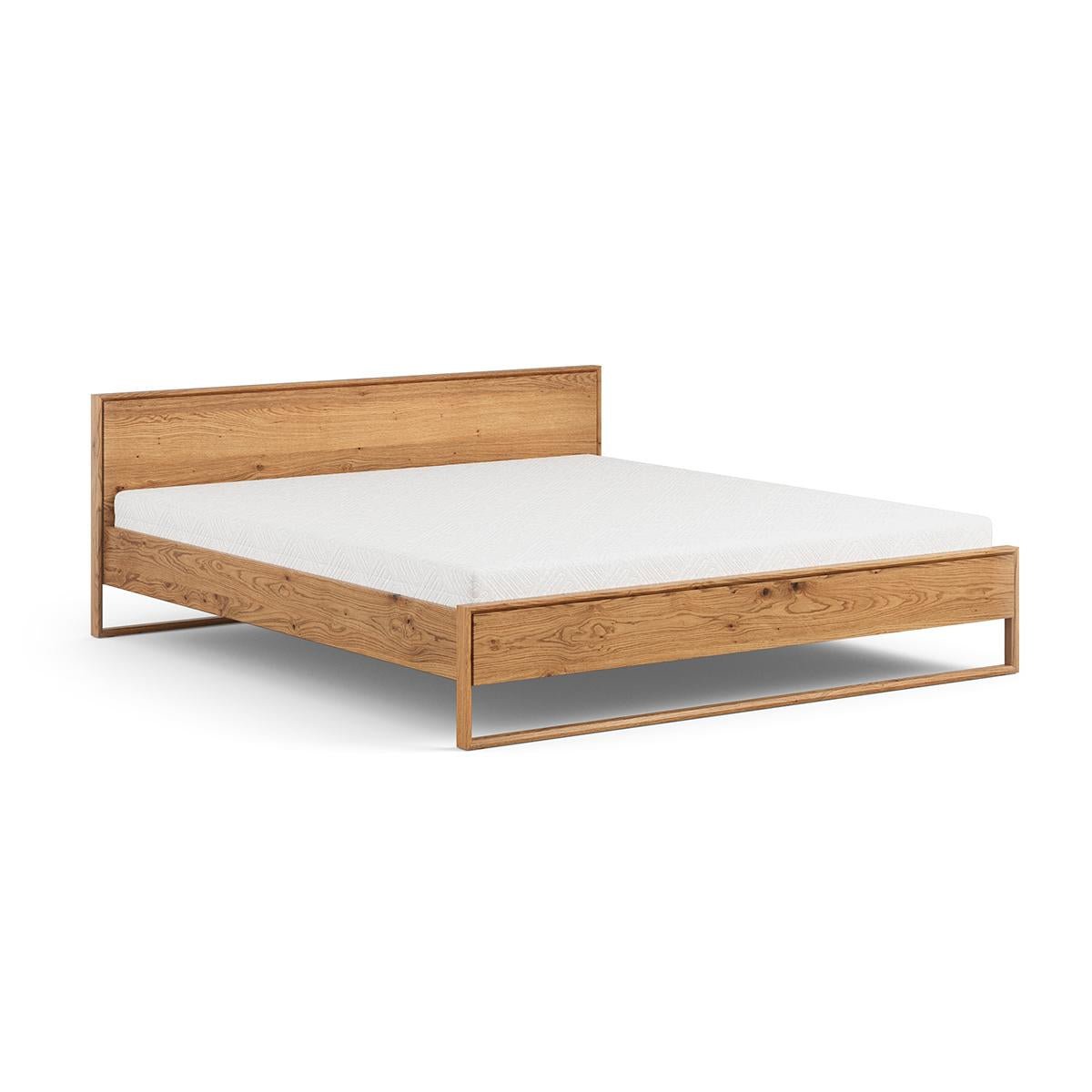 Bett Arlon Eiche massiv geölt 160x200 cm Eiche geölt