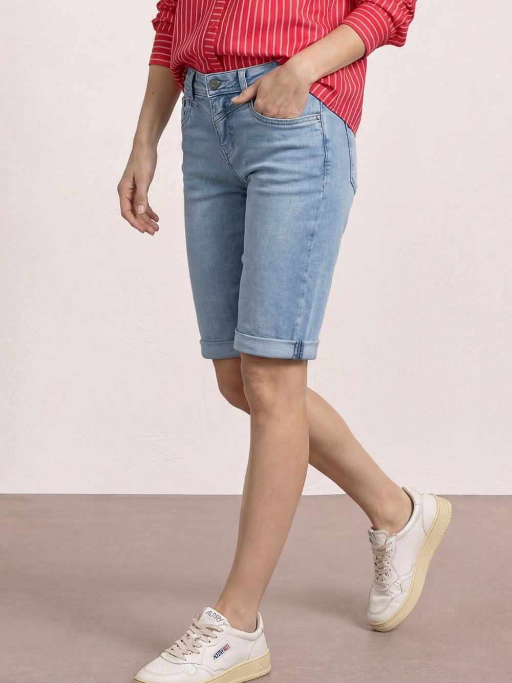 Street One Jeans-Bermudas Damen light stone, 33 Image