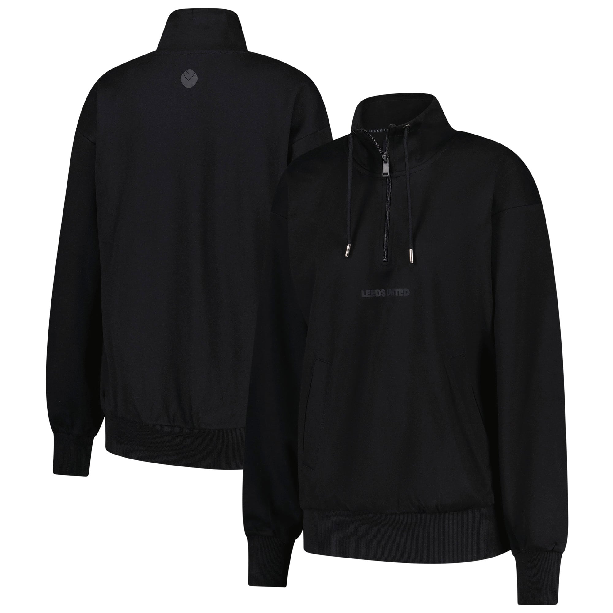 Leeds United Black Out Sweatshirt – Schwarz – Damen