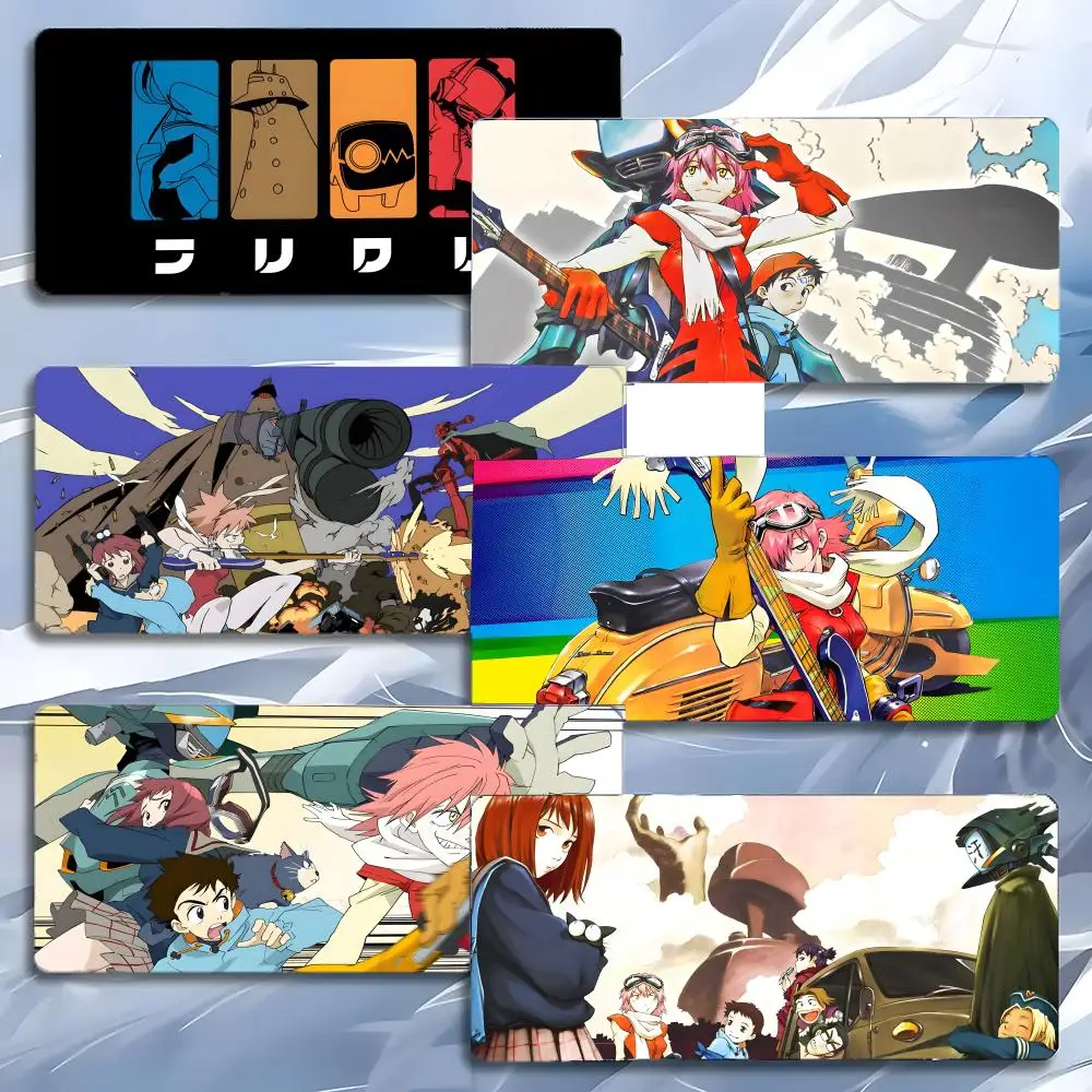 FLCL Anime Quirky F-Fooly Cooly Mauspad, großes Gaming-Mauspad mit LockEdge, verdickte PC-Tischunterlage Image