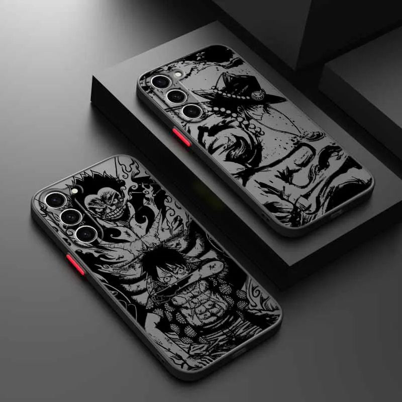Anime One Piece Handyhülle für Samsung A73 A72 A56 A55 A54 A53 A36 A34 A33 A32 A31 A26 A25 A24 A23 A22 A21 – Weiche Schutzhülle Image