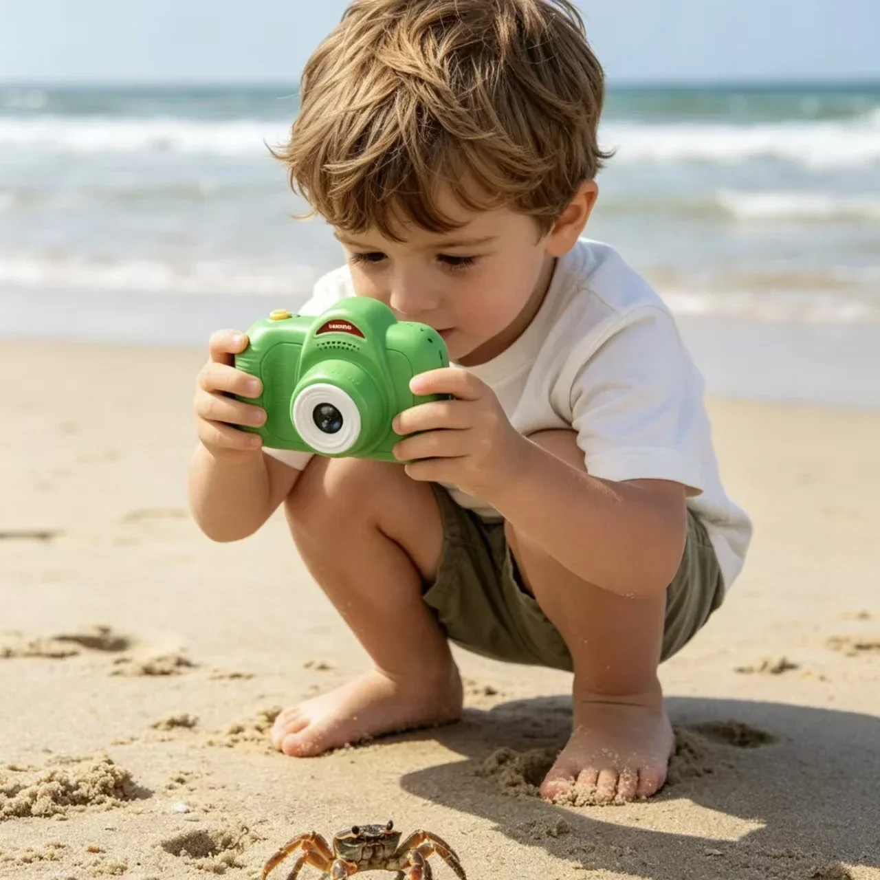 Nouvel appareil photo numérique pour enfants 2026, appareil photo numérique de dessin animé avec support, enregistreur photo et vidéo HD, mini jouet pour tout-petits, cadeau d