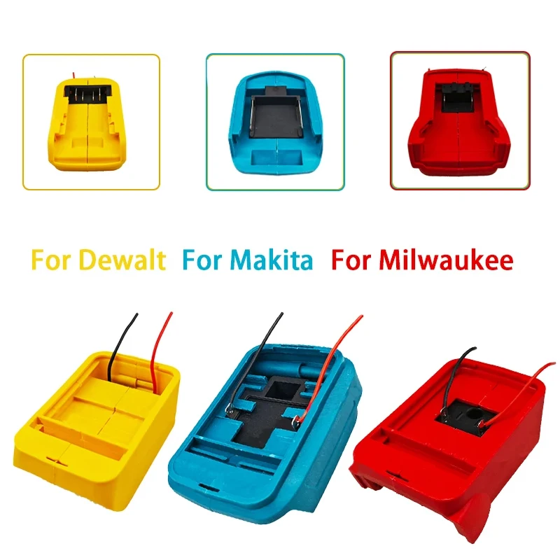 DIY Adapter Konverter Basis für Makita für DeWalt für Milwaukee 18V Lithium-Batterie Lade Kopf Shell Adapter DIY Stecker Image