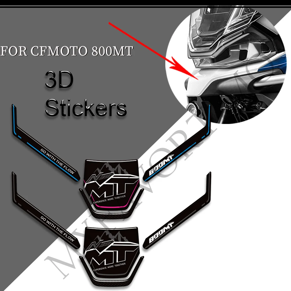 Motorrad Für CFMOTO 800MT 800MT Sport Explore Touring Abenteuer Tank Pad Griffe Kit Knie Verkleidung Kotflügel Aufkleber Schutz Image