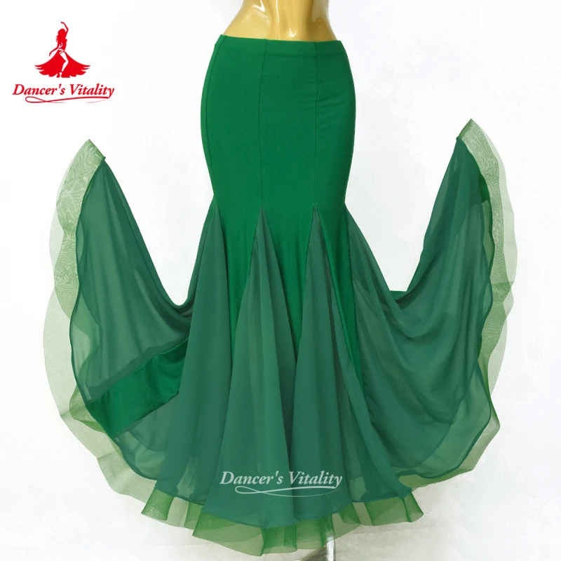 Bauchtanzröcke Anpassbare Farbe und Größe Sexy Fishtail-Chiffonrock für Erwachsene und Kinder Tanzrock Tänzer-Vitalität Image
