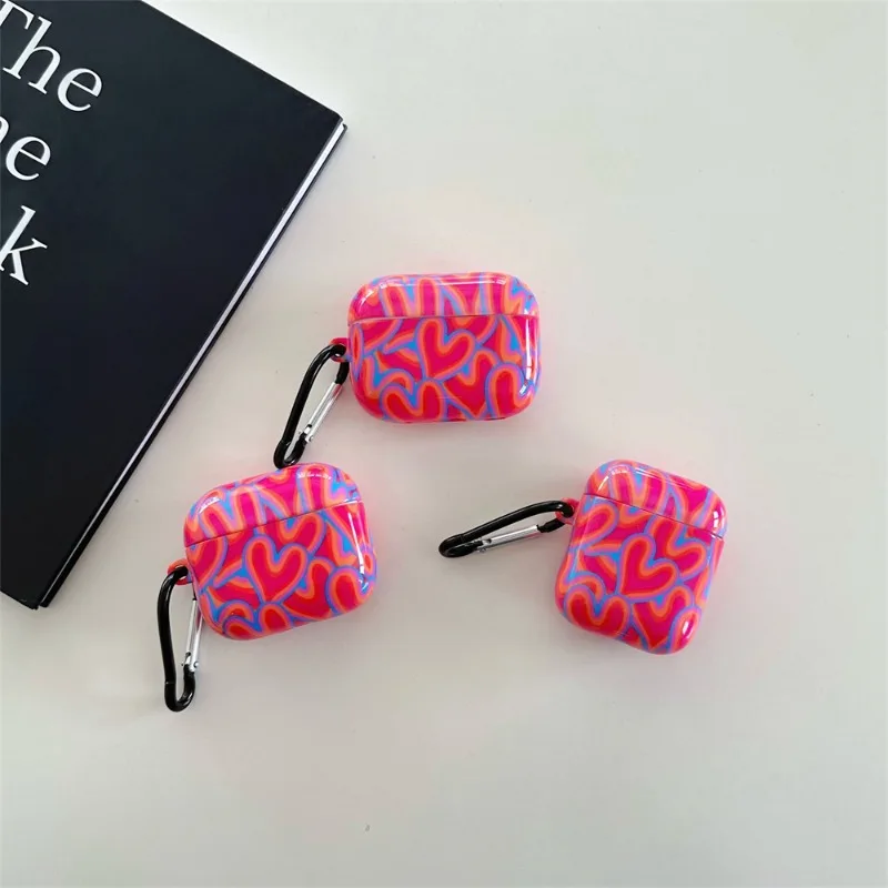 Custodia morbida Love a schermo intero per AirPods 4 3 2 1 Custodia protettiva per cuffie Custodia protettiva per Airpods Pro2 Custodia morbida per pellicola 2025