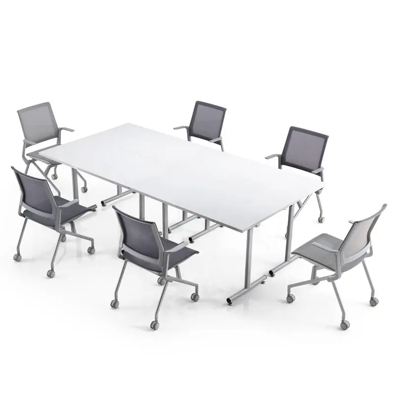 PYJ Klappbarer Schulungs- und Konferenztisch Einfach zu Verstauender Büro-Computertisch Image