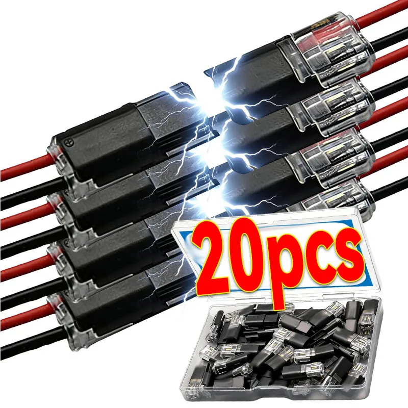 Kabelklemme ohne Abisolieren für 18-22AWG Schnellverbinder 10A 300V ABS Universeller Schnellanschluss-Clip Image