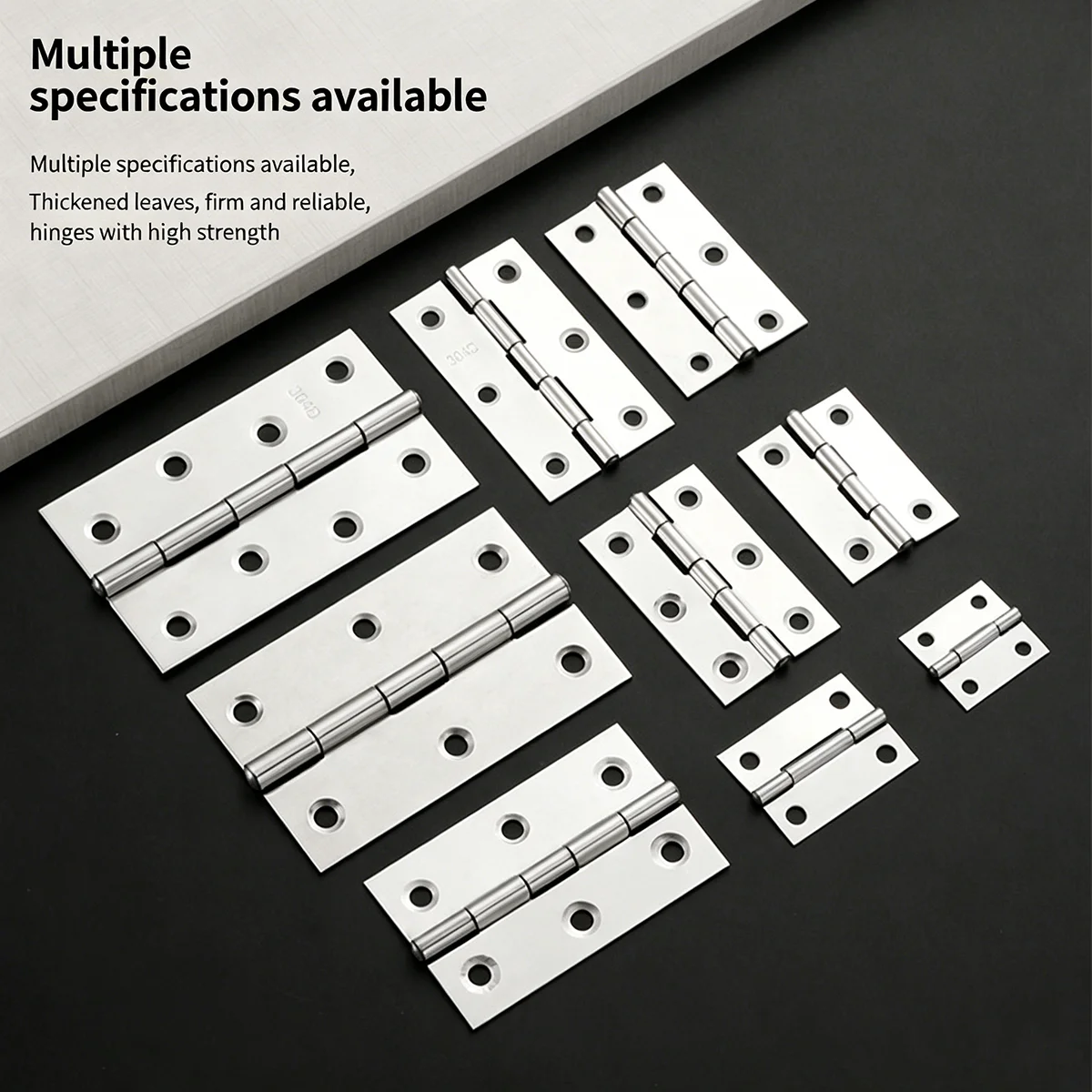 2-4 Zoll Universal-Türscharnierverbinder aus Edelstahl für Möbel, Schubladen und Schränke – Beschläge für Haustüren und Hardware-Zubehör Image
