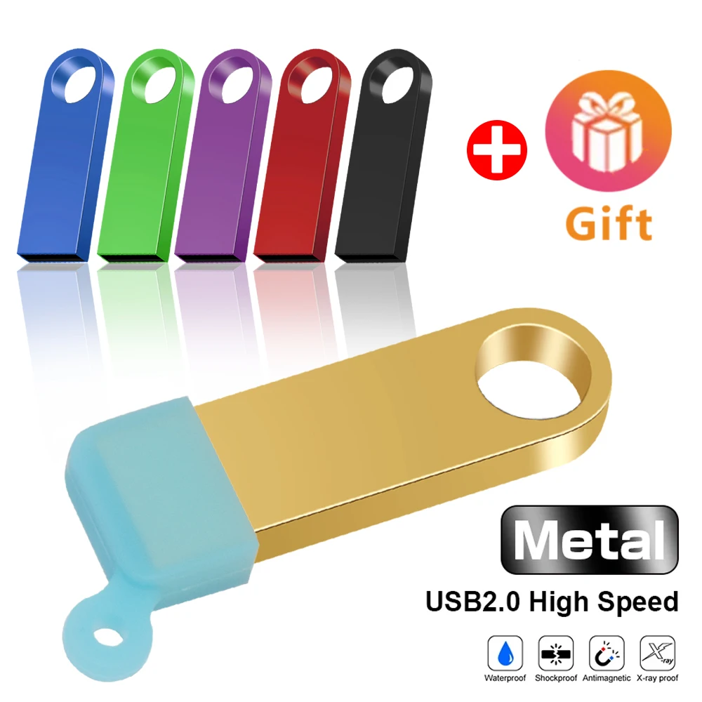 Metall Speicher USB-Flash-Laufwerk 32GB Pen drive 4GB 128GB 64GB wasserdichtes USB-Stick 16GB 8GB Flash USB Cle USB-Stick benutzer definierte Logo Image