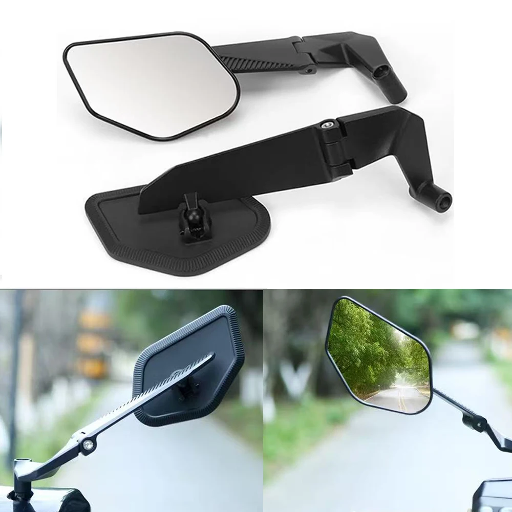 Verstellbare Rotations-Motorrad-Seitenspiegel für YAMAHA MT07 MT09 Kawasaki Z900 Z750 Z125 DUKE 990 - Motorradzubehör Image