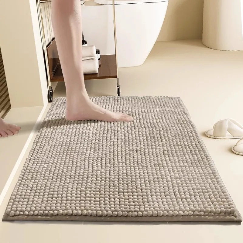 Tapis de salle de bain, tapis absorbant d'entrée de salle de bain, tapis de sol antidérapants pour toilettes domestiques, tapis de sol d'hôtel, tapis de salle de bain