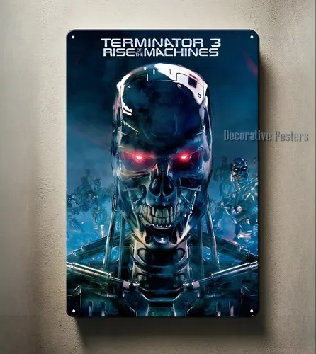Y1, Terminator 3: Aufstieg der Maschinen, Film-Metallposter – Schild – 20 x 30 cm () – Aluminiumschild Image