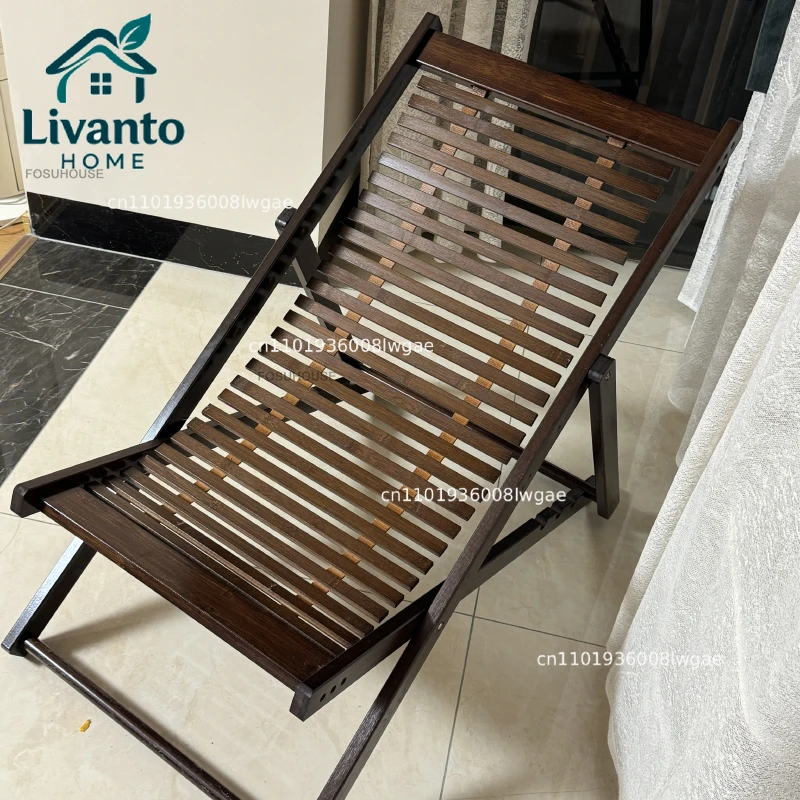 Outdoor Folding Sun Loungers Nordic B&B Balcony Nap Rest Lounge Chair Courtyard Garden Leisure Lounge Chair Outdoor Furniture
