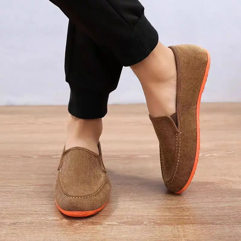 Marke Papa Leinwand Grün Loafer Schuhe für Männer Casual Outdoor Trekking Schuhe Plus Größe Erwachsene Männliche Sneaker Multi-farben