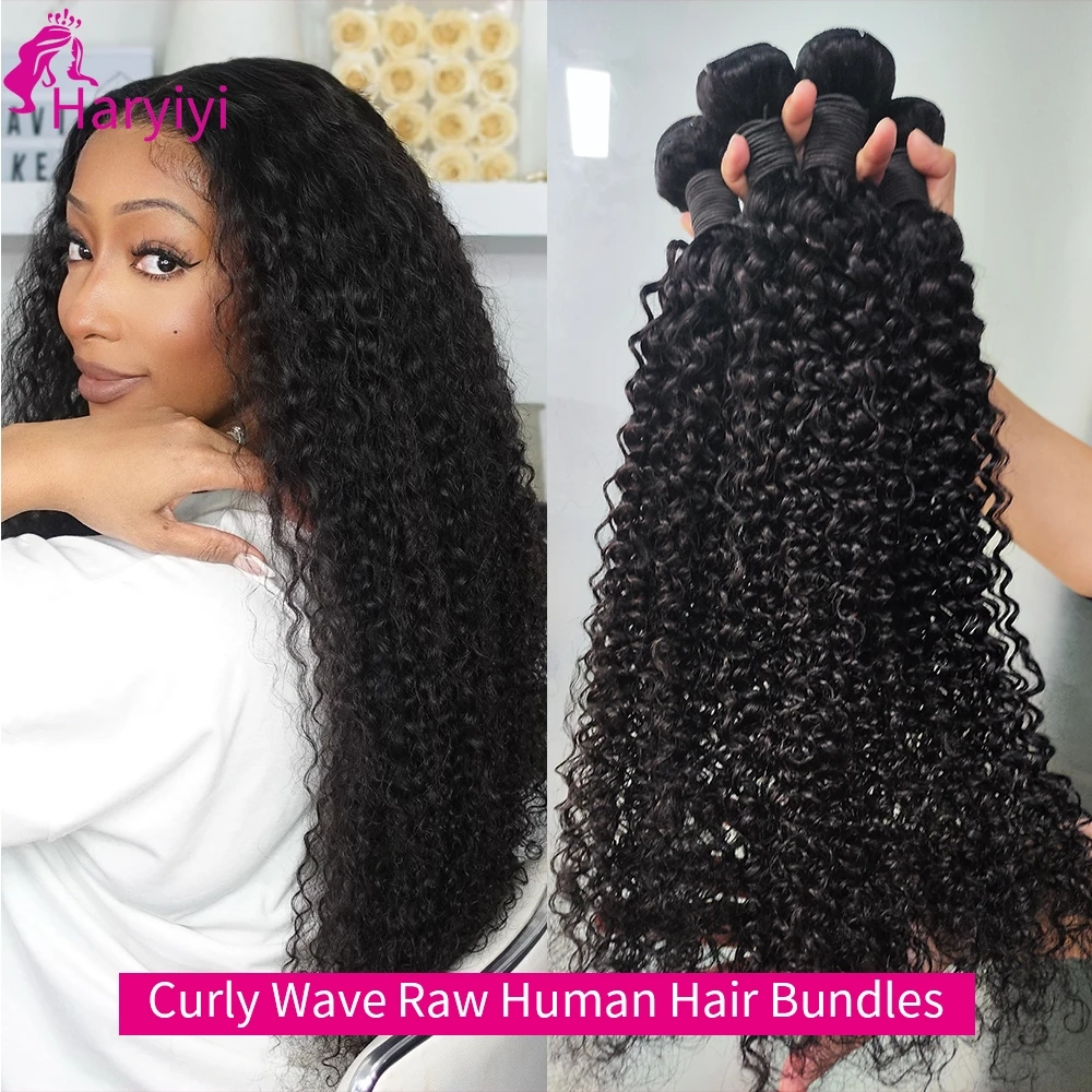 Ciocche di Capelli Ricci 12A, Ciocche di Capelli Umani Ricci Afro, Ciocche di Capelli Ricci Birmani Non Trattati, Ciocche di Capelli Umani Neri Naturali