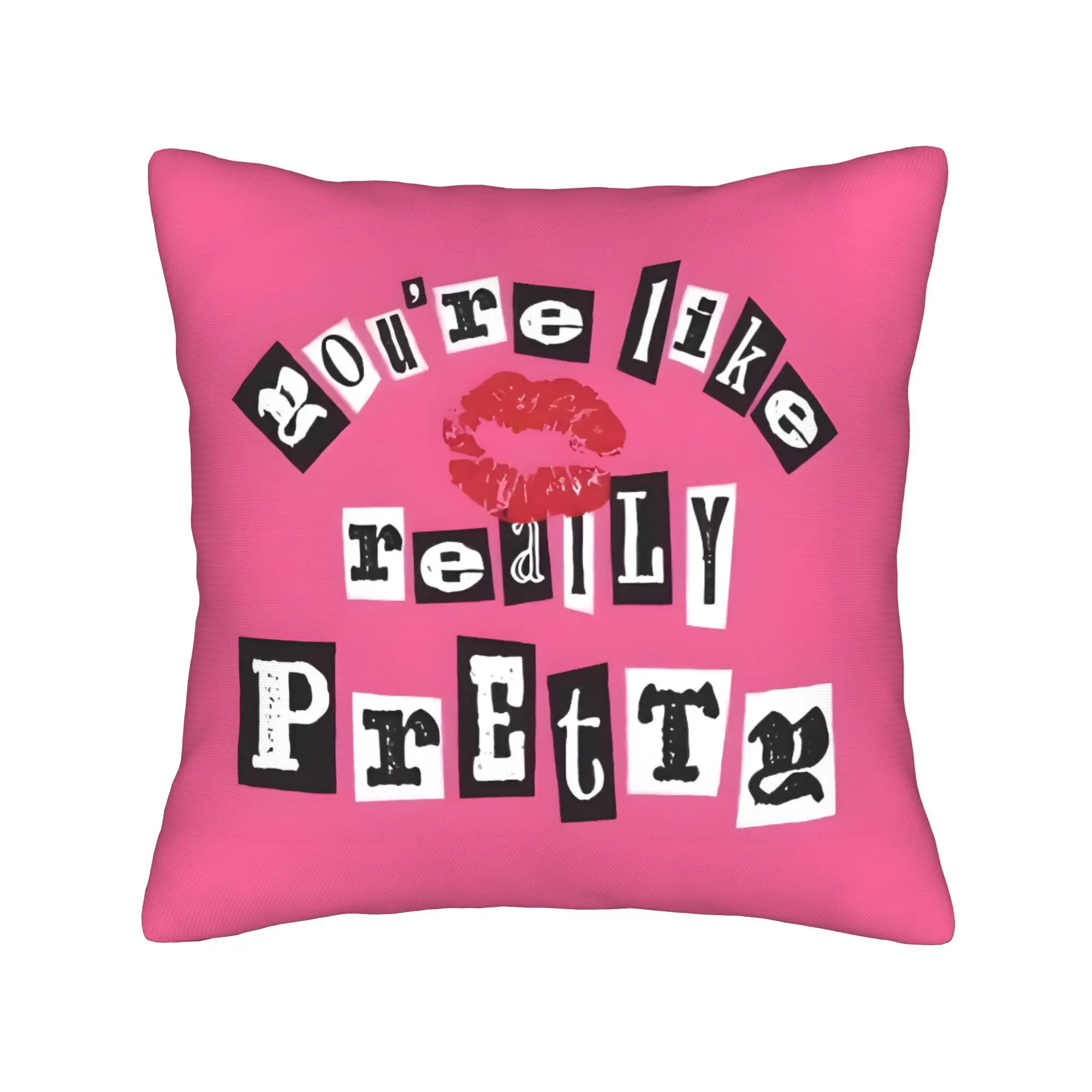 Mean Girls Fashion doppelseitiger Kissenbezug, saisonale Dekoration, trendiger Grafik-Kissenbezug für Zuhause, Sofa, Schlafzimmer, 1 Stück Image
