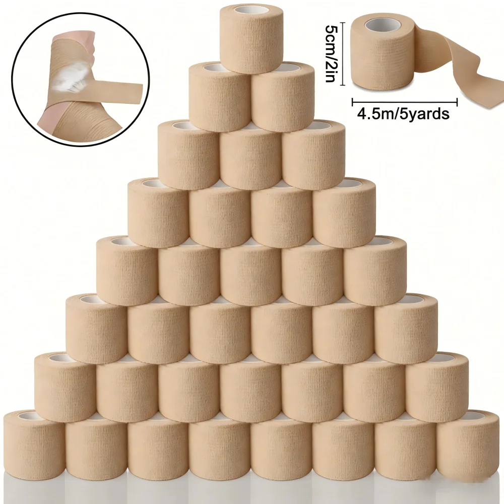 20/30/50 Stück Wasserdichtes Klebeband Tattoo-Griffband Anti-Rutsch Sportliches Vlies Einweg Selbstklebendes Elastisches Bandage Image