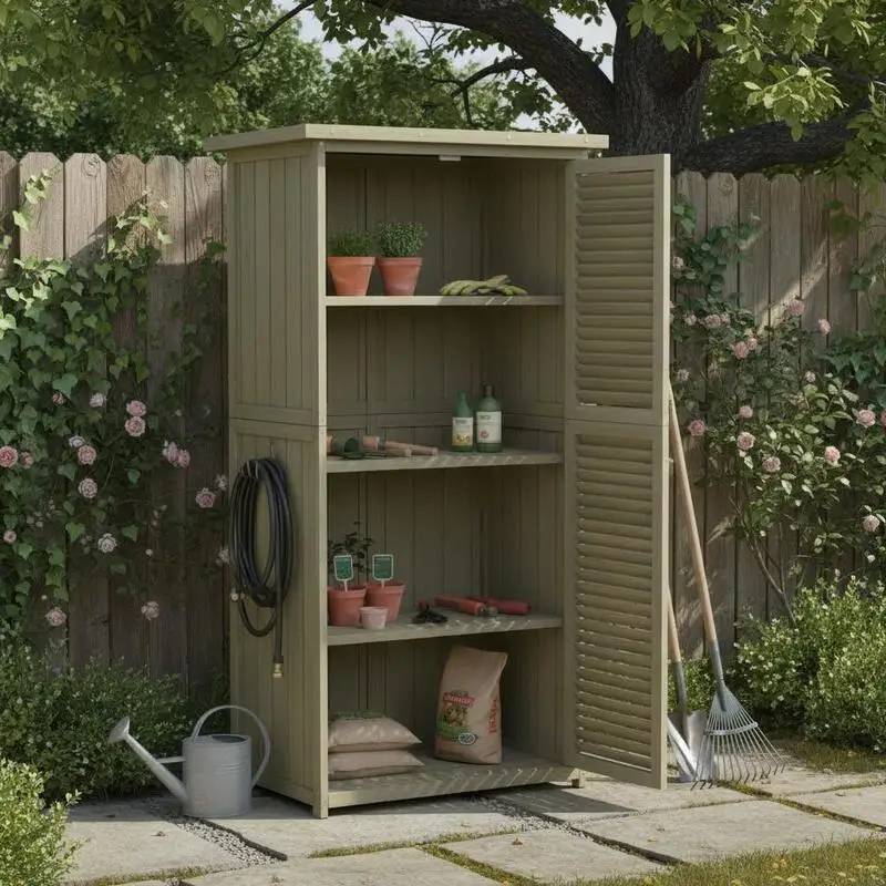 Abri de jardin/abri à outils 87 x 46,5 x 160 cm ​ ​ Abri de jardin / remise. Construit en bois massif robuste, idéal pour ranger les outils agricoles dans une cour ou un jardin, ou comme abri de