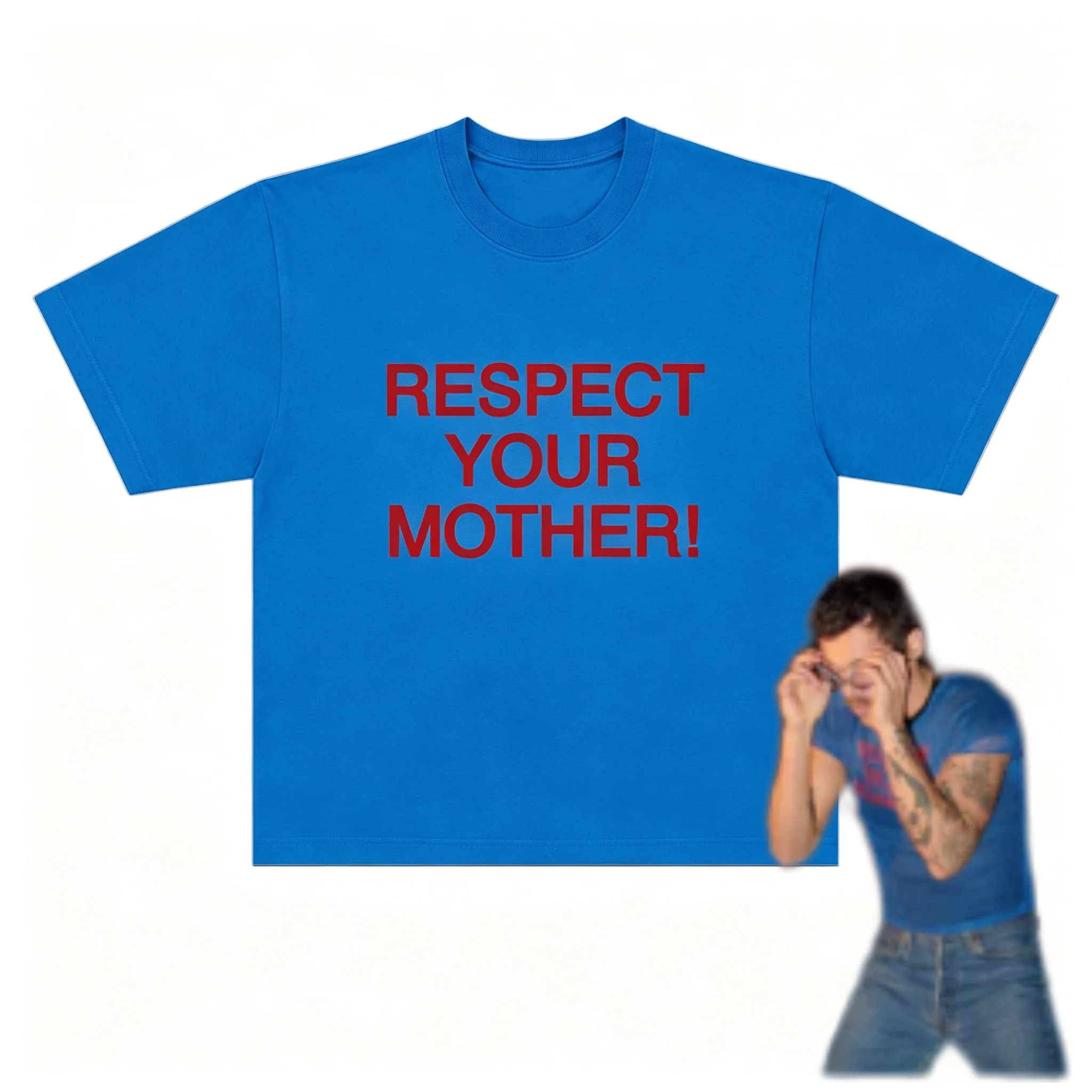 Respect Your Mother Baby Harry Styles Together, Together Tour T-Shirt Baumwolle Unisex Herren Damen T-Shirt Y2k Casual Fans Tee Image