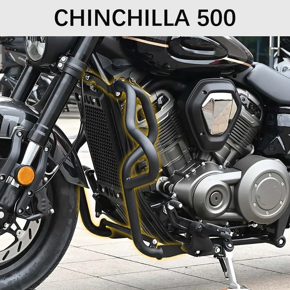 Convient pour la modification de la moto Benda Chinchilla 500, dossier pliant, pare-chocs anti-chute d