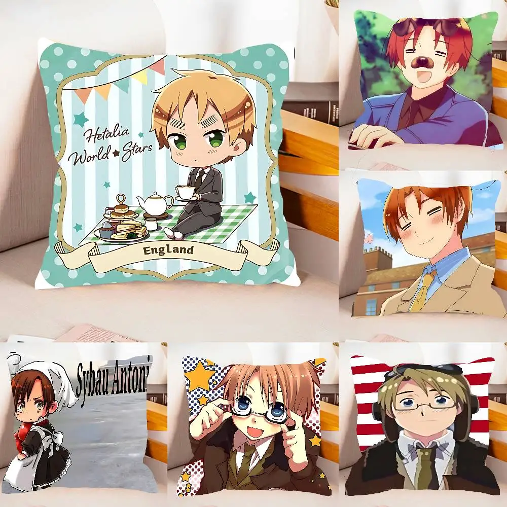 Anime H-hetalia World Stars-S Hülle aus Plüschstoff, weicher Kissenbezug, doppelseitig bedruckter Kissenbezug, Haushaltsgeschenke Image