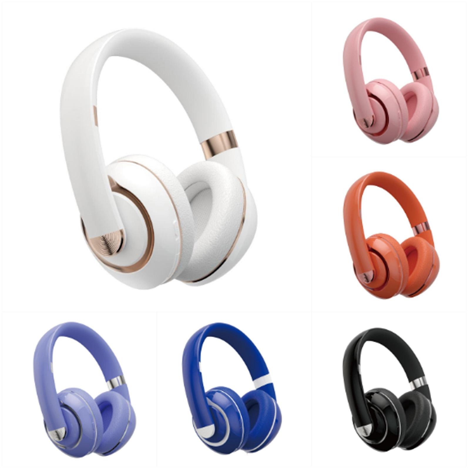 Foldable Wireless Bluetooth Headphones With Mic, Noise Reduction, Wired Mode orange