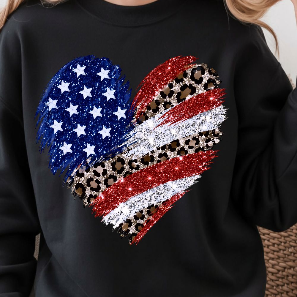 Patriotic Heart 4th Of July Decor American Flag Heart Ornament Gift grey 3xl t Shirt